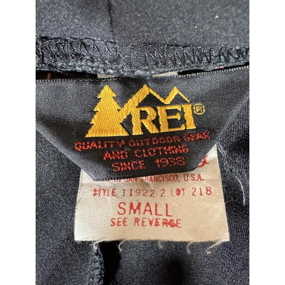 Vintage REI Shorts Mens Small‎ Black Cycling Padded Bike 80s Nylon Lycra USA - Picture 3 of 12